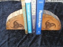 Odin's Horns Tree Trunk Book Ends