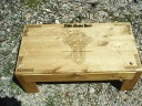 Celtic Cross Coffee table style altar with full storage