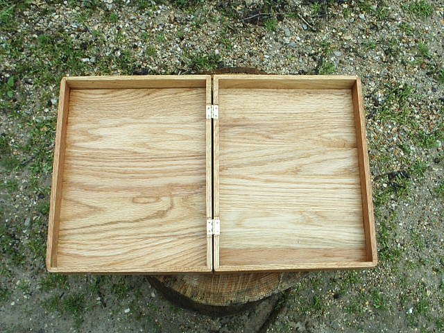 Full sized open view of this Asian Dragon Oak Box