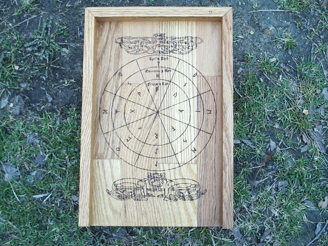 casting board for the Viking runes