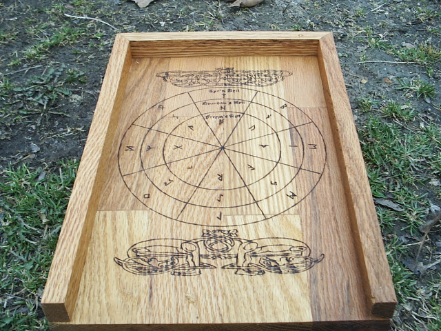 Viking runes for casting board