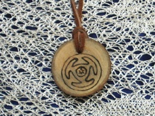 Hecate Goddess Symbol Tribal Necklace