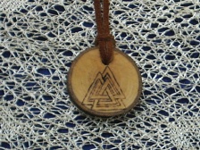 Valknut Odin Symbol Tribal Necklace
