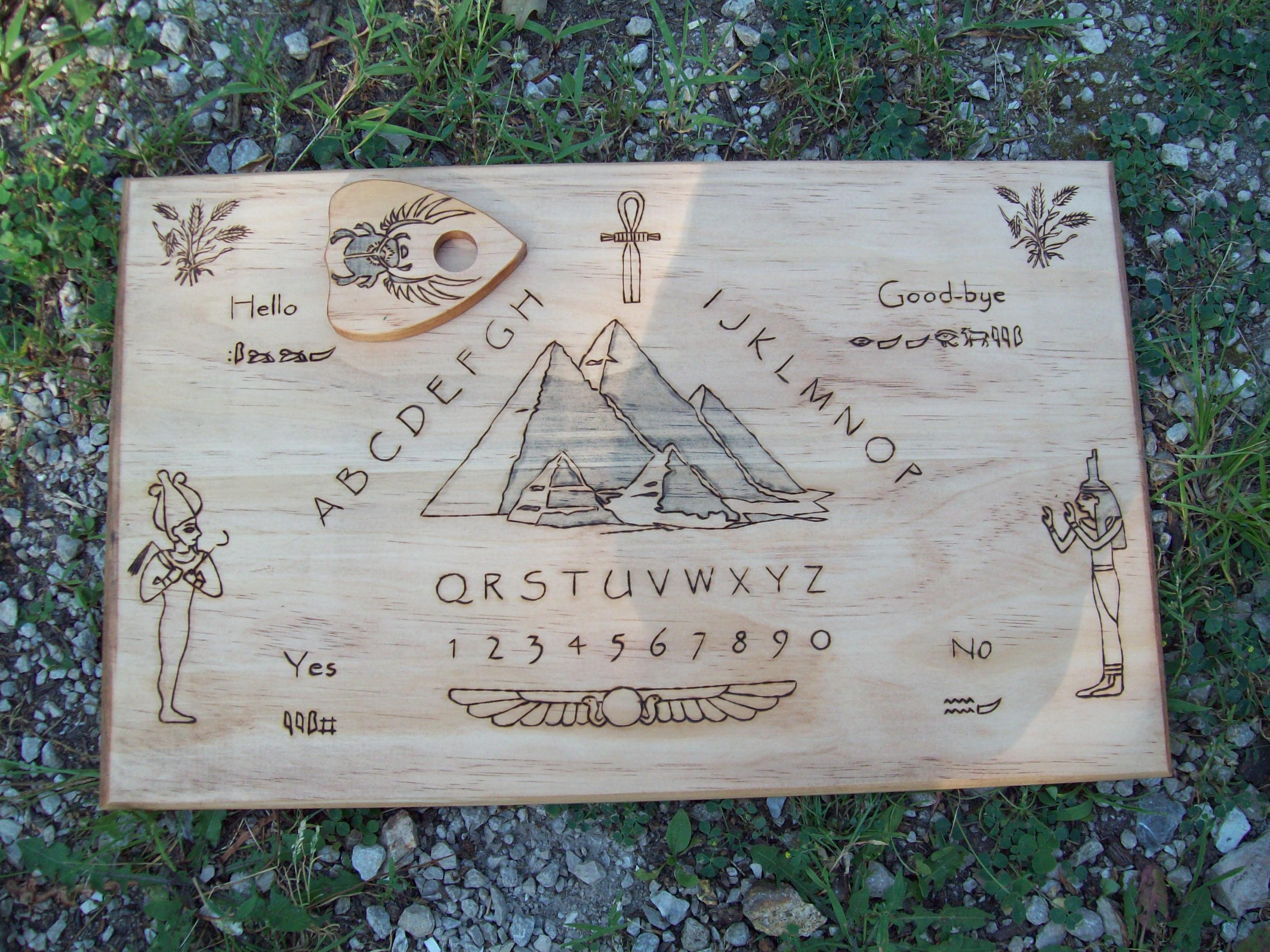 Custom Egyptian Ouija Board