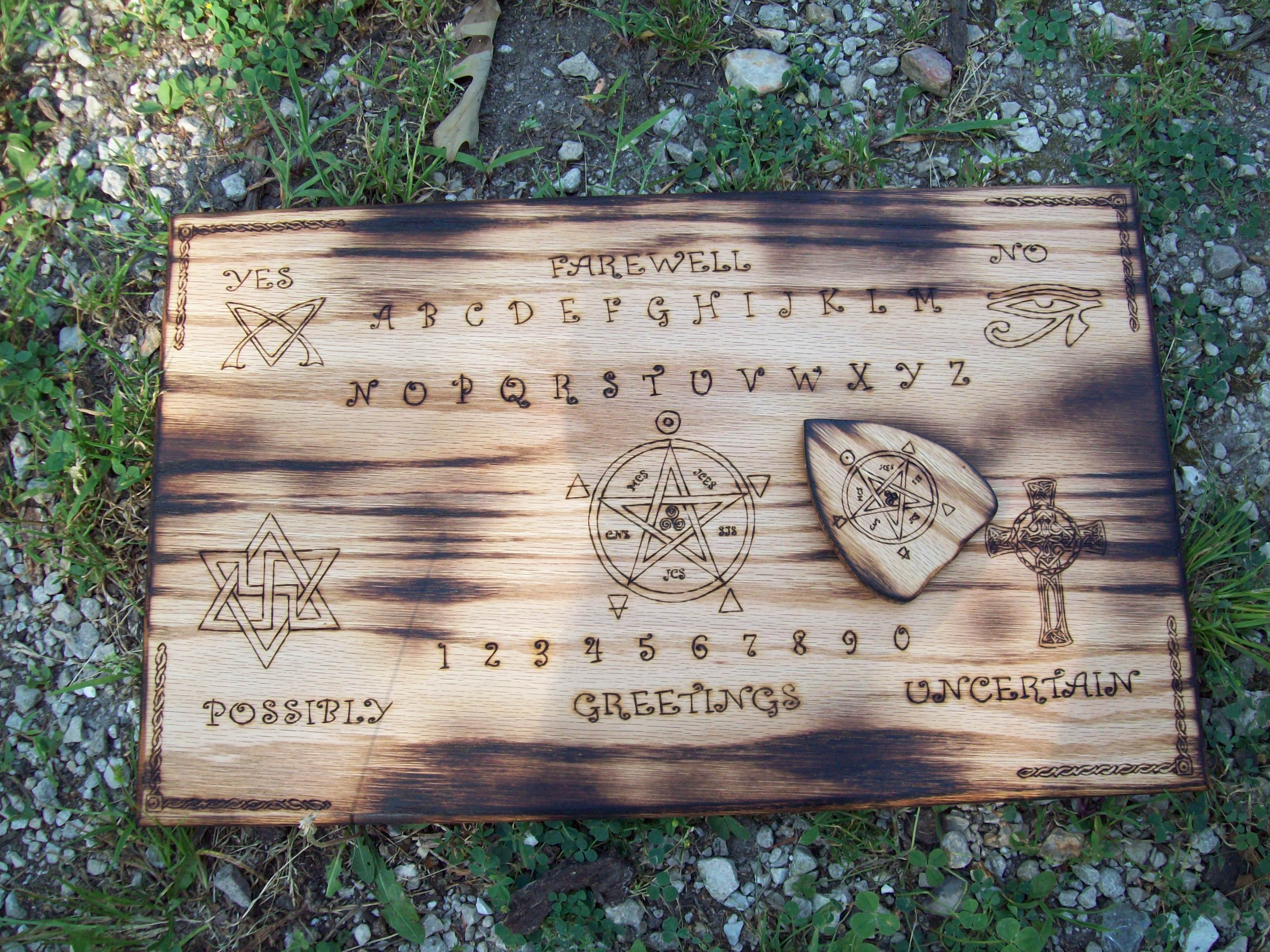 Custom Ouija Board with Magickal Symbols