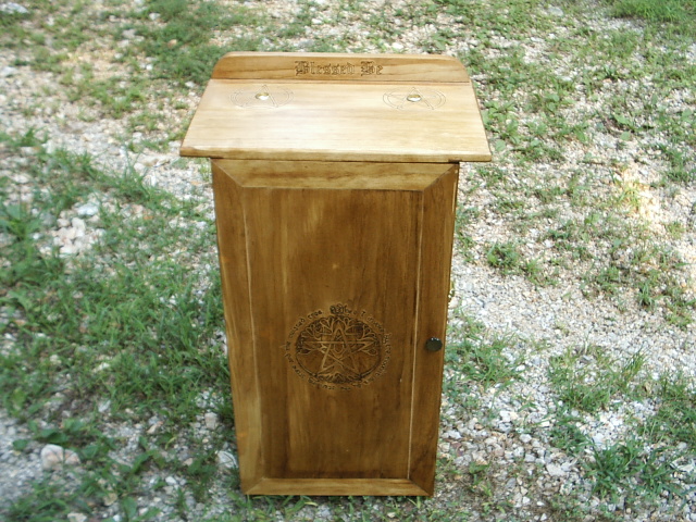 Podium Altar with Custom Design on Front Door