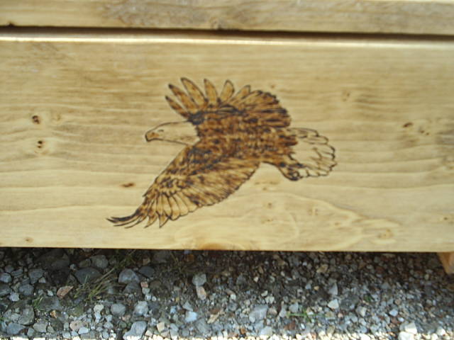 Eagle Totem on front drawer
