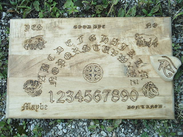 18 X 11 X 3/4 inch ouija board for magickal protection