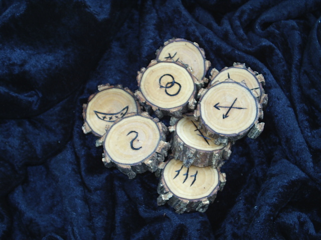 Set of 8 Witches Runes based on Symbols written by Patricia Crowther